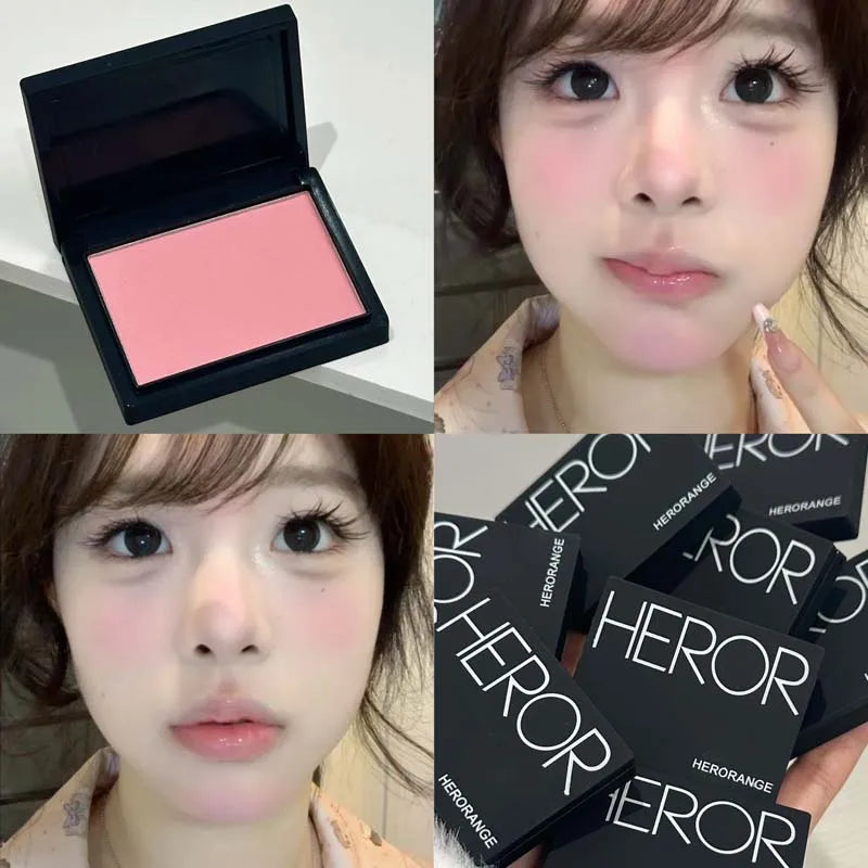 Matte Cheek Blush Powder - Natural Single Color Face Contouring Makeup