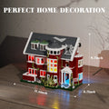 Halloween Haunted House Building Blocks Set with LED Light - 1171 Pieces, Gift for Kids & Adults