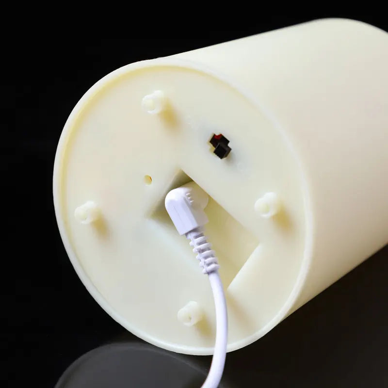 Remote Control LED Flameless Candles Set - Rechargeable Moving Wick Decor