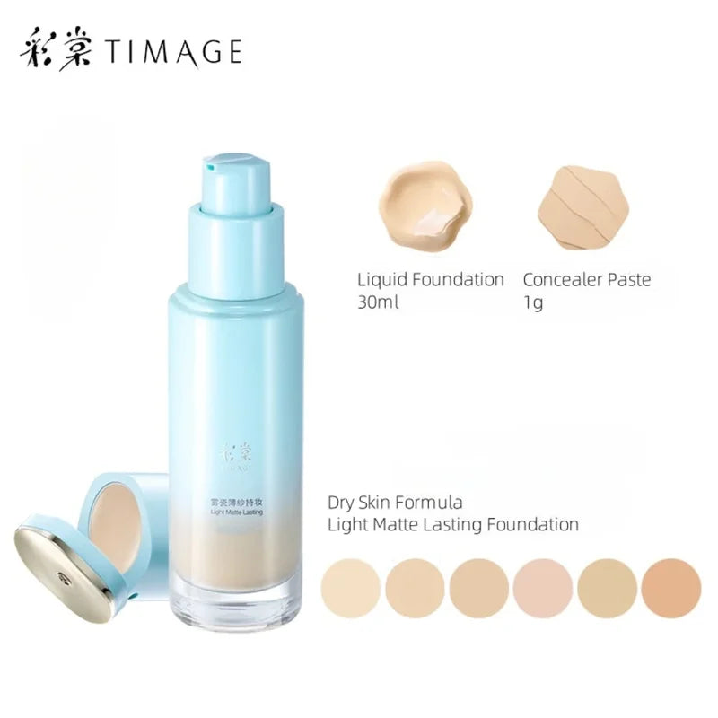 Liquid Foundation with Concealer & Matte Finish - 30ml Flawless Long Lasting Makeup