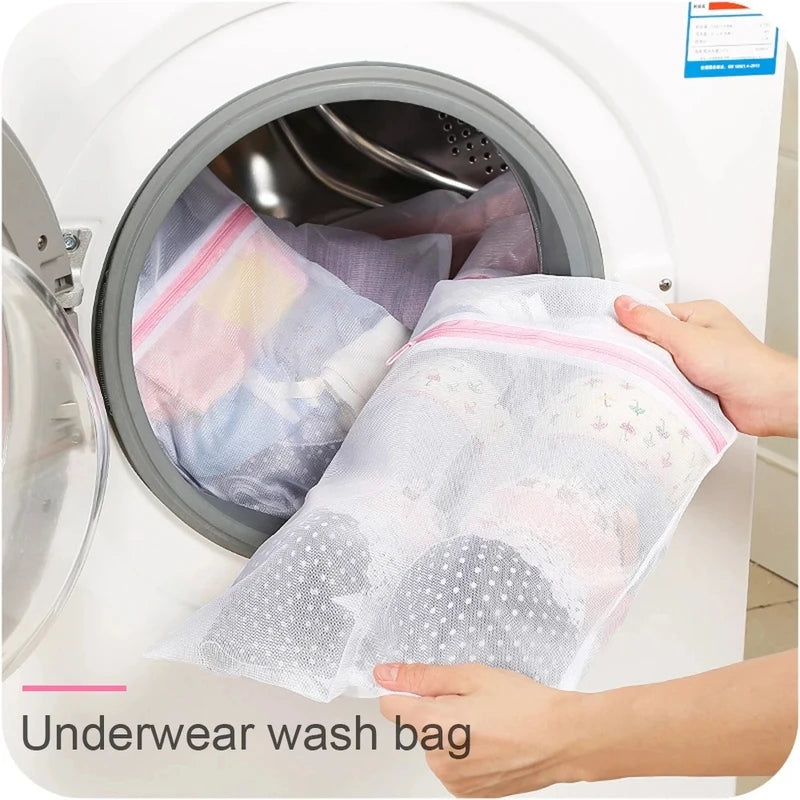 Reusable Laundry Bags Set - Mesh Washing Machine Clothing Care, Zipped & Multiple Sizes