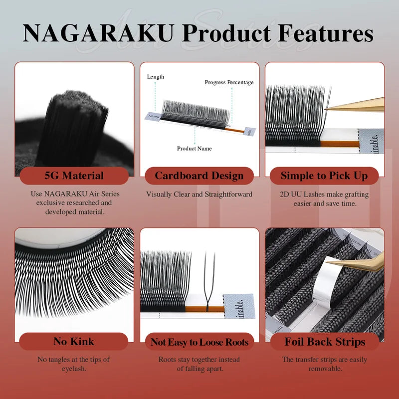 False Eyelash Extensions U Shape 2D 3D Cross Volume Mesh Mesh Net for Makeup