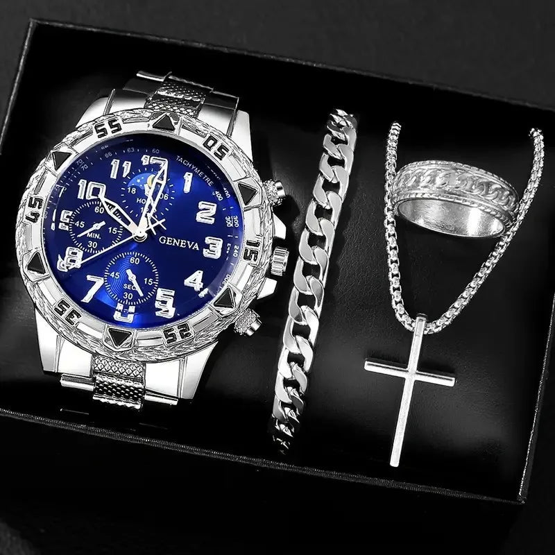 1/4pcs Watch Accessory Set for Men and Women - Decorative Jewelry