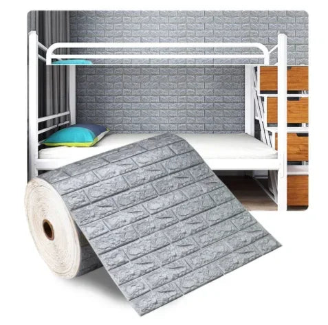 3D Imitation Brick Wall Sticker Self-Adhesive Removable Wallpaper for Living Room & Kitchen
