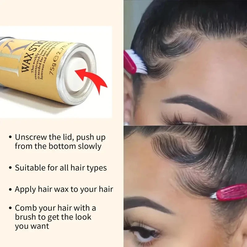 Kids and Women Hair Wax Stick for Styling, Slick Back & Flyaway Control