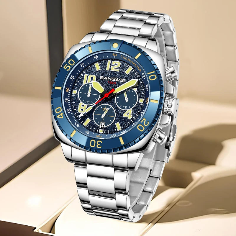 Men's Luxury Quartz Digital Watch Waterproof Casual Business Timepiece