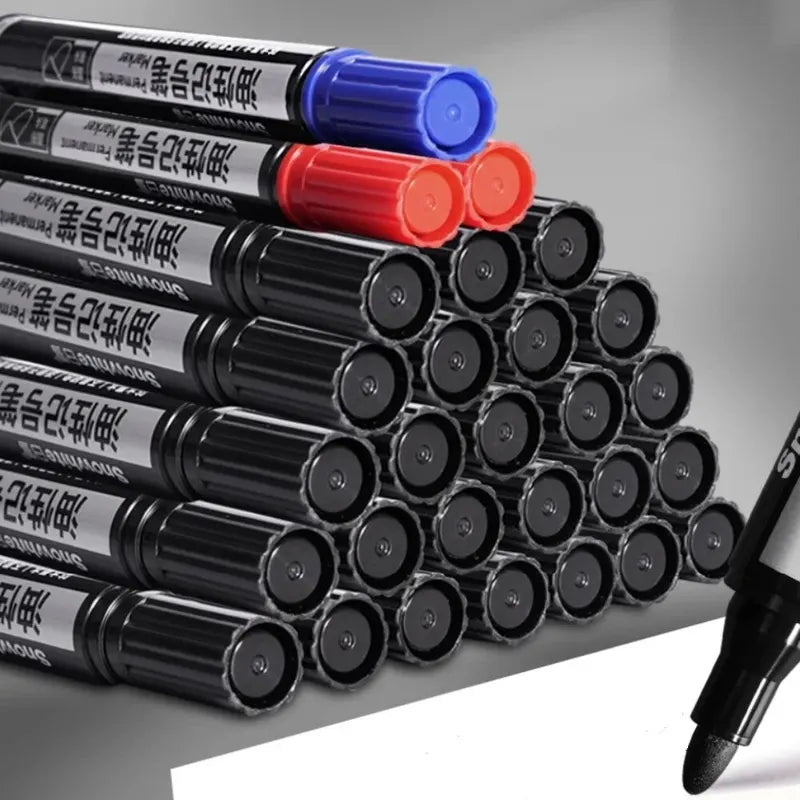 Oil-Based Paint Markers Set - Waterproof & Quick Dry for Rock, Wood, Fabric, Glass