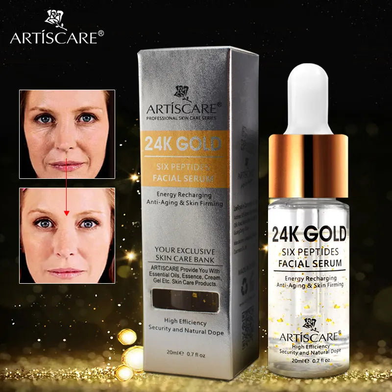 24K Gold & Peptide Face Serum 20ml Anti-Aging