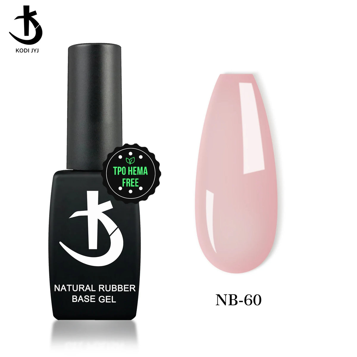 Natural Rubber Nail Base Gel - Hema-Free, 12ml, Eco-Friendly UV Nail Polish