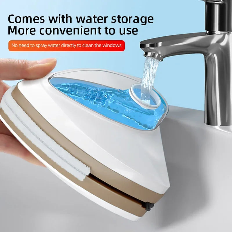 Magnetic Glass Window Cleaning Tool Double-Layer Wiper for Home Use