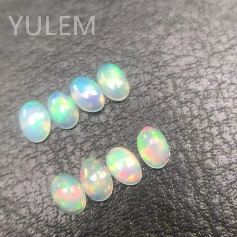 Natural Australian Opal Loose Gemstones for Jewelry Making - Blue & Pink Options