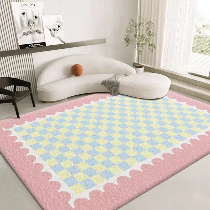 Imitation Cashmere Carpet for Bedroom and Living Room - Non-Slip, Easy Care Home Decor