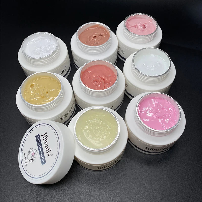Jelly Gel Nails Builder UV Gel 50g for Nail Extensions & Strengthening - Hard Soft