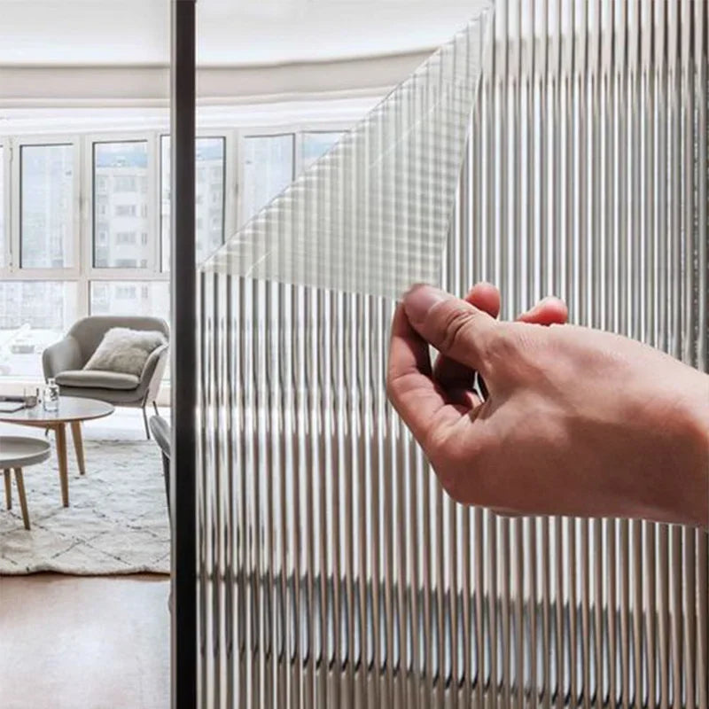 Decorative Frosted Window Film for Bathroom Privacy - Anti-Peep Glass Covering