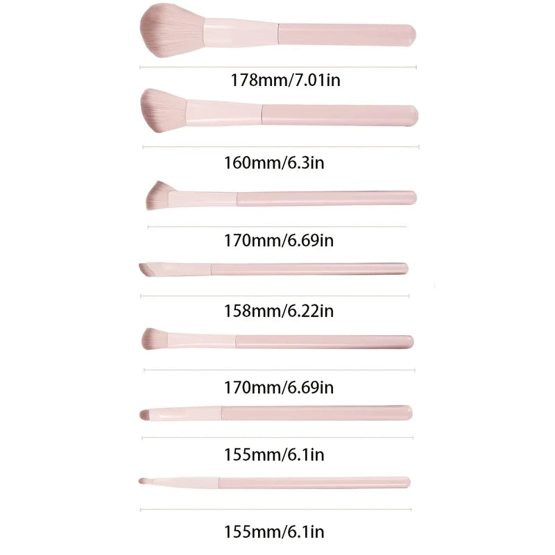 Complete Makeup Brush Set for Beginners - Eye Shadow, Blush, Contour, Concealer, Versatile Kit