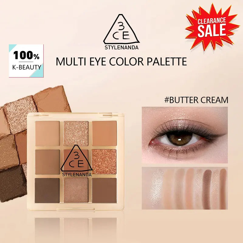 Multi Eye Shadow Palette - Highly Pigmented, Beginner-Friendly, Travel-Size