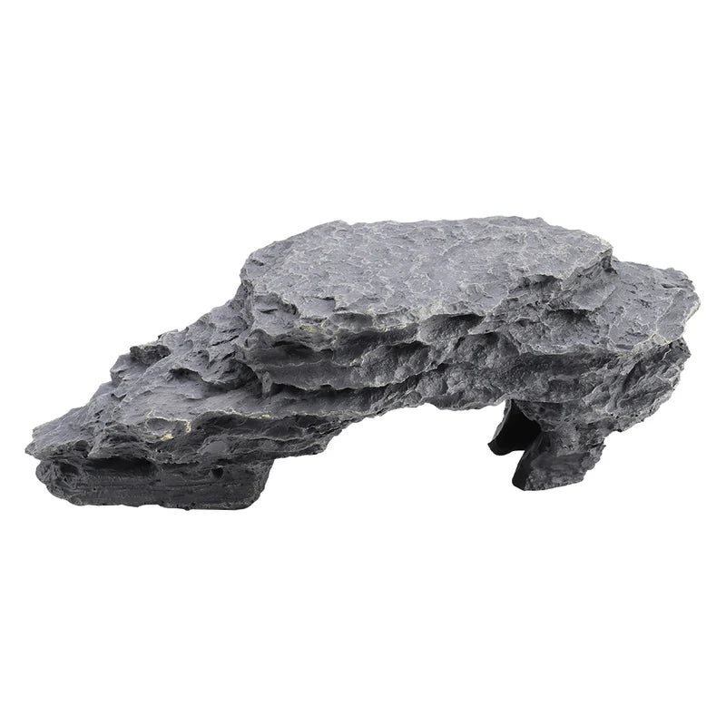 Reptile Aquarium Hiding Cave with Climbing Platform for Tortoise Reptile Habitat Decor