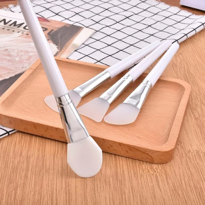 Silicone Facial Mask Brush Set - 4 Pcs Professional Makeup & Skincare Tools