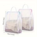 2pcs Honeycomb Mesh Laundry Bags with Handles - Durable Polyester Delicate Clothes Storage
