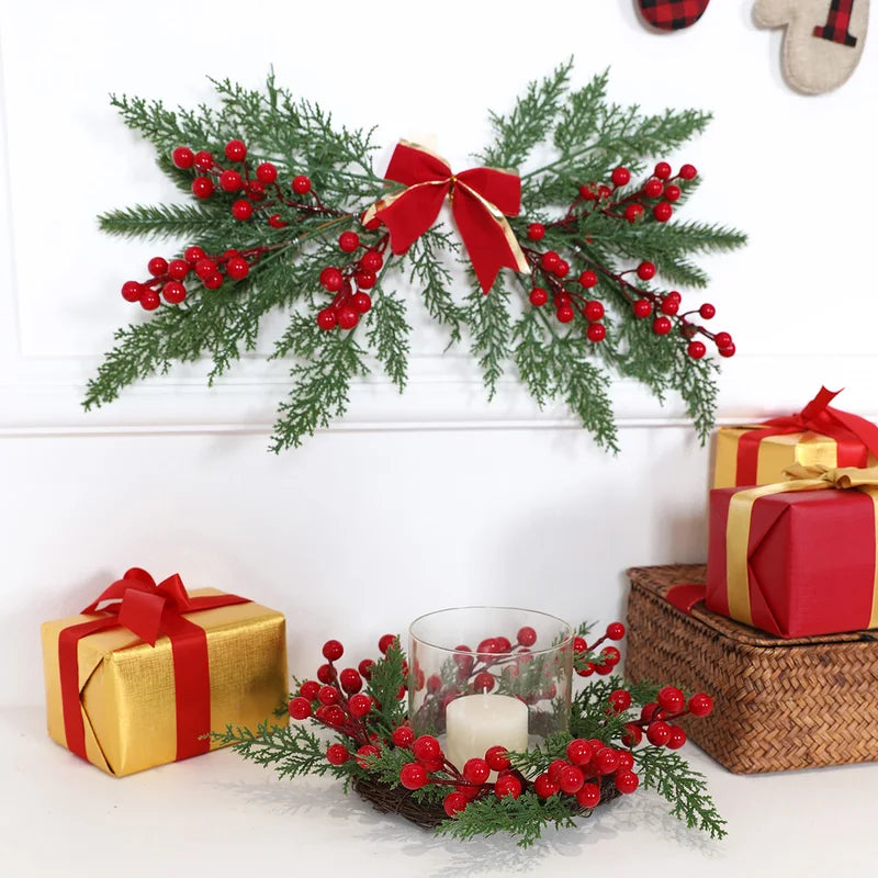Artificial Berry Christmas Wall Hanging Decor for Holiday & Wedding