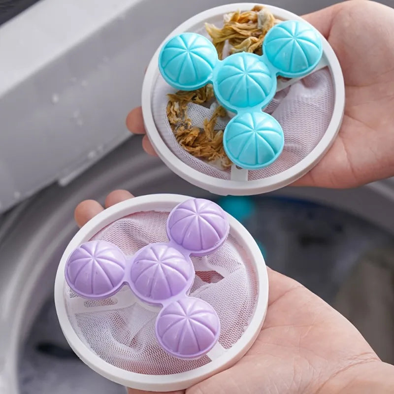 Floating Lint Removal Tool for Washing Machines - Reusable Laundry Hair Filter