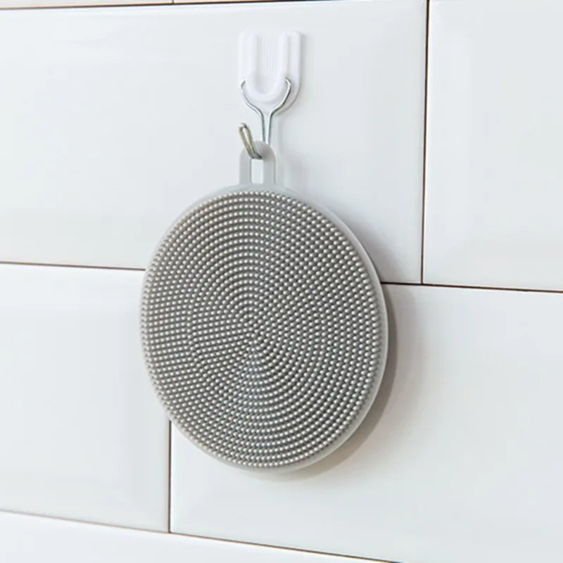 Silicone Dishwashing Brush Multi-Functional Kitchen Sponge & Utensil Cleaner