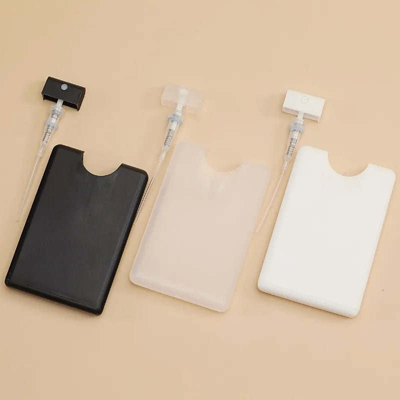 5PCS Card-Shaped Fine Mist Spray Bottles - Portable Travel Perfume Atomizers