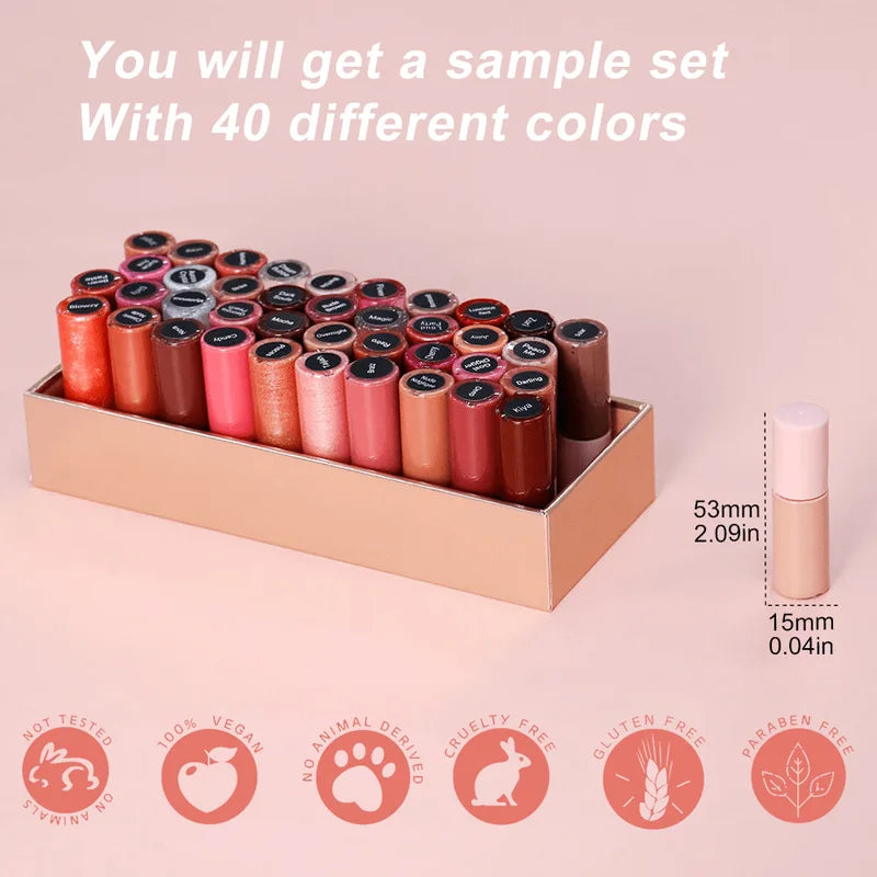 Custom Logo Lip Gloss - Matte, Metallic, Waterproof Lipstick Tube Wholesale