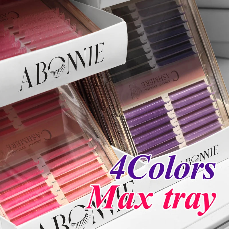 Colored Eyelash Extension Lash Tray 32 Rows Professional Mix Set