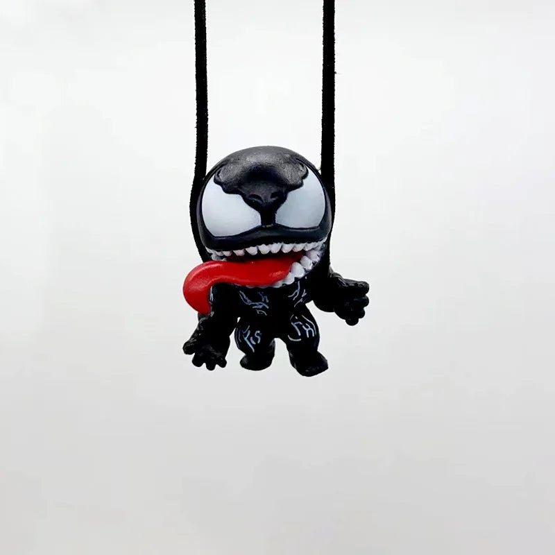 Venom Joker Car Rearview Mirror Pendant - Interior Accessories Mini Model Toy Action Figure Set