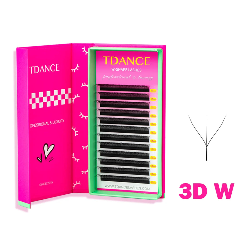 Natural Soft Premade Fan Eyelash Extensions - 3D to 8D W Shape Lash Sets
