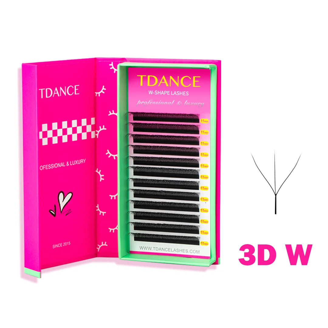 Natural Soft Premade Fan Eyelash Extensions - 3D to 8D W Shape Lash Sets