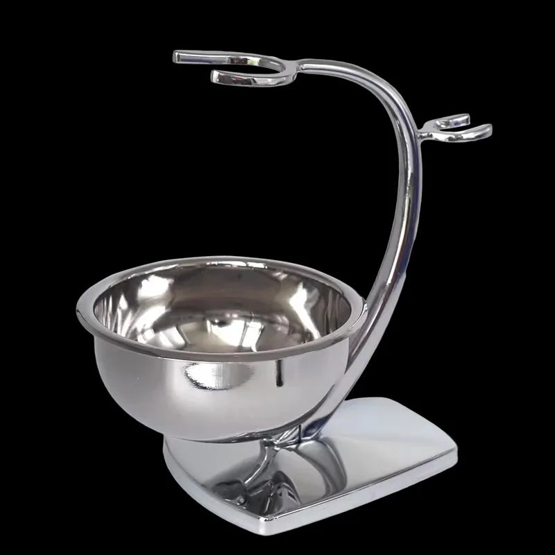 Men's Shaving Kit with Brush, Razor Stand & Soap Bowl Set - Grooming Gift