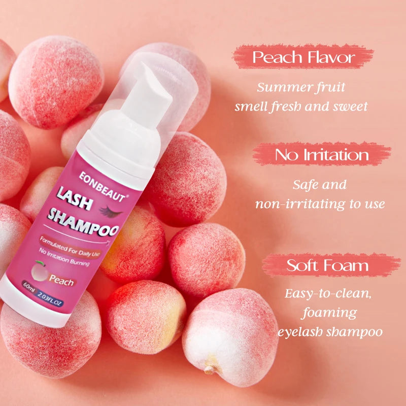 Eyelash Extension Glue 60ml Lash Adhesive for Professional Use - Peach Scent
