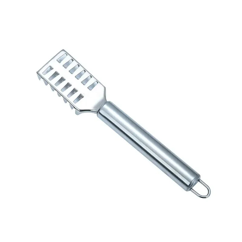 Stainless Steel Fish Scale Scraper with Toothed Blade - Multi-Size Fish Scaler Tool