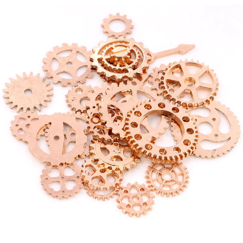 Mechanical Gears Set 8-25mm Alloy Steampunk Cogs DIY Accessories
