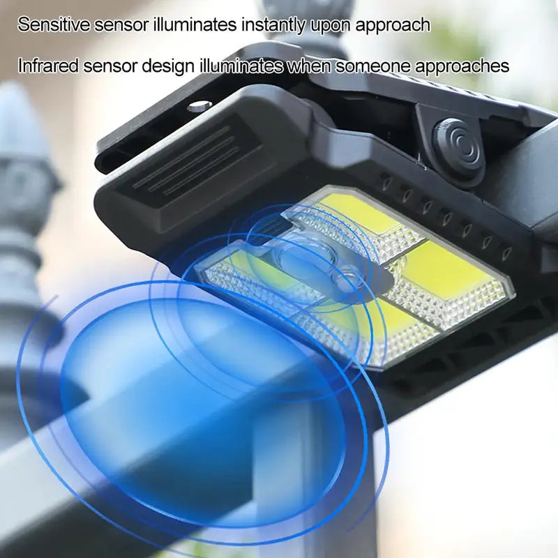 Outdoor Solar Clip Lights Waterproof Lanterns for Garden & Camping