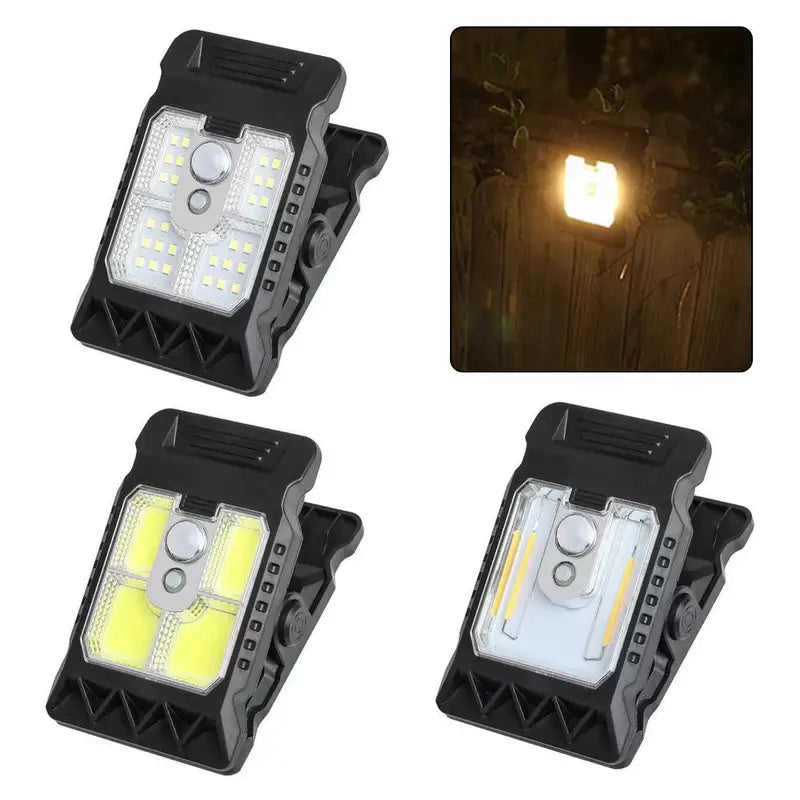 Outdoor Solar Clip Lights Waterproof Lanterns for Garden & Camping