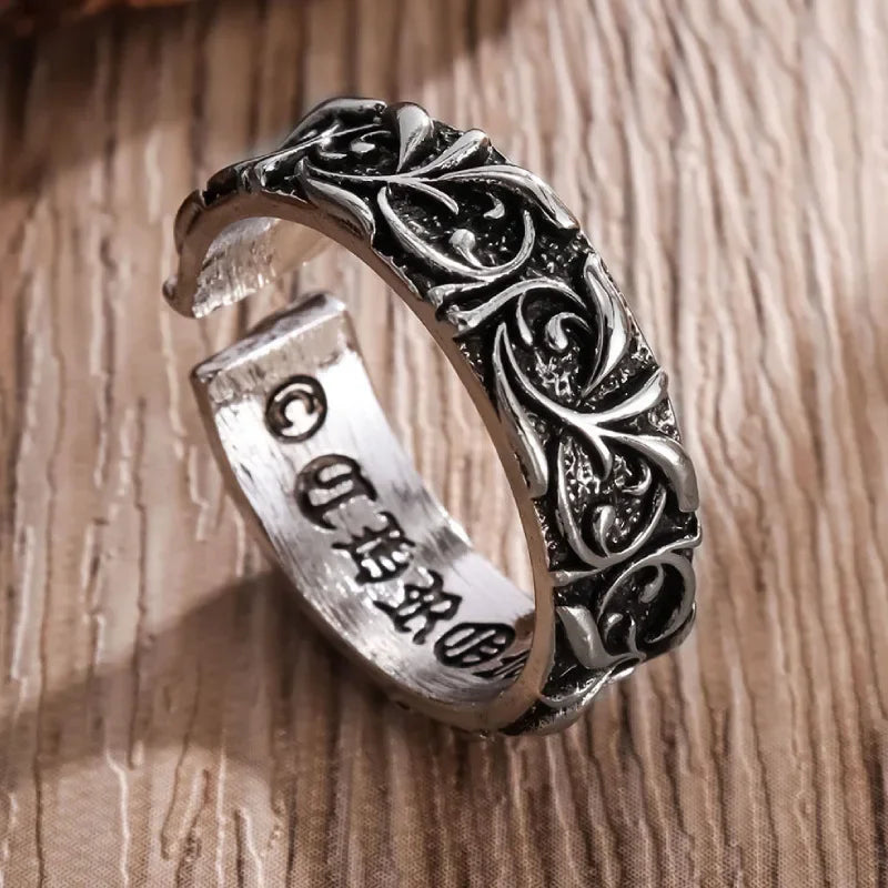 Vintage Open Style Personalized Eternal Ring for Couples