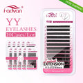 False Eyelashes 10 Pairs Premade Fan Faux Mink YY Shape Long-Lasting Eye Makeup
