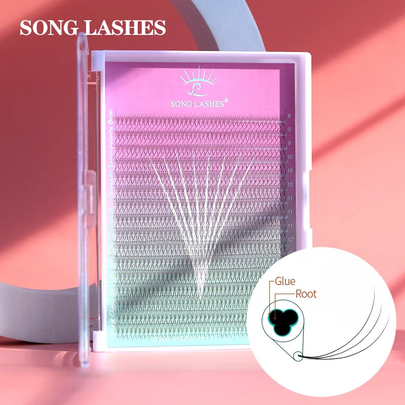 Eyelash Extension Fans Set - Premade Narrow Volume Fan Lashes for Eyelash Extensions