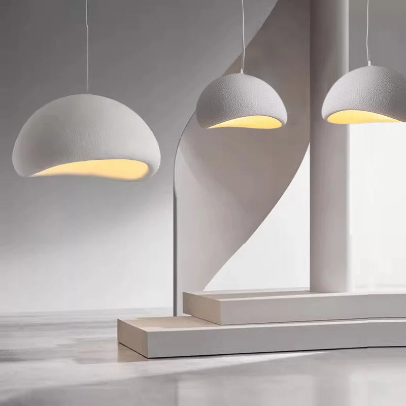 Nordic Wabi Sabi Style Pendant Light - E27 Chandelier for Dining & Bedroom