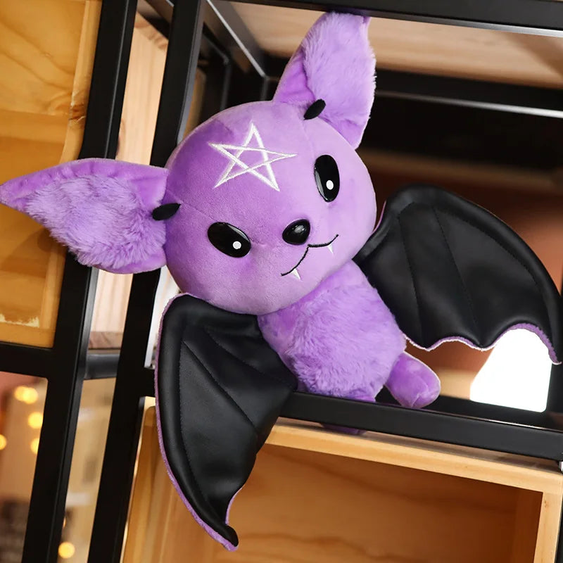 25cm Halloween Plush Demon Bat Toy for Boys and Girls - Soft Cartoon Bat Model for Christmas & Halloween Gifts