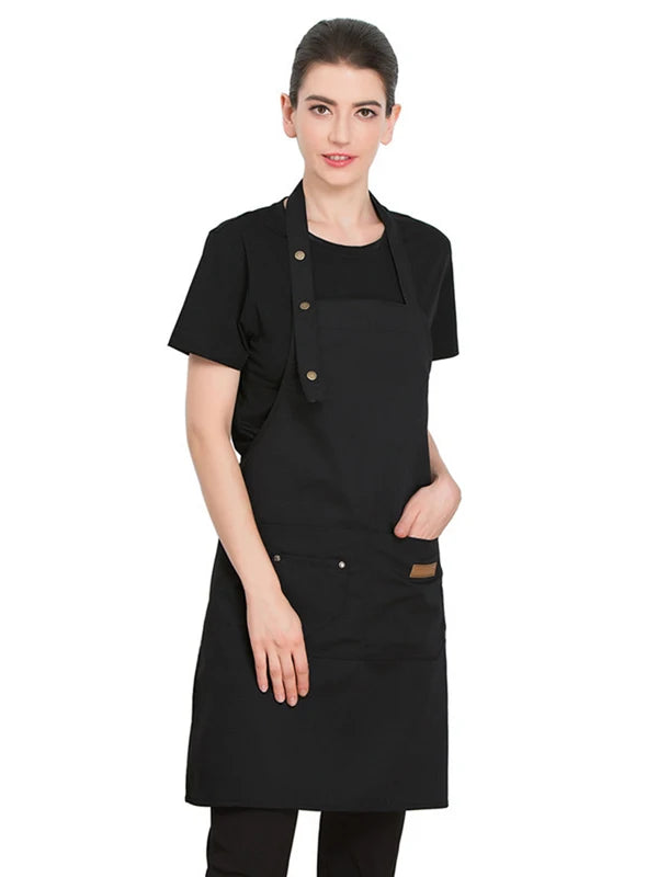 Lightweight Kitchen Apron for Women Men Chef Grill Restaurant Bar Uniform