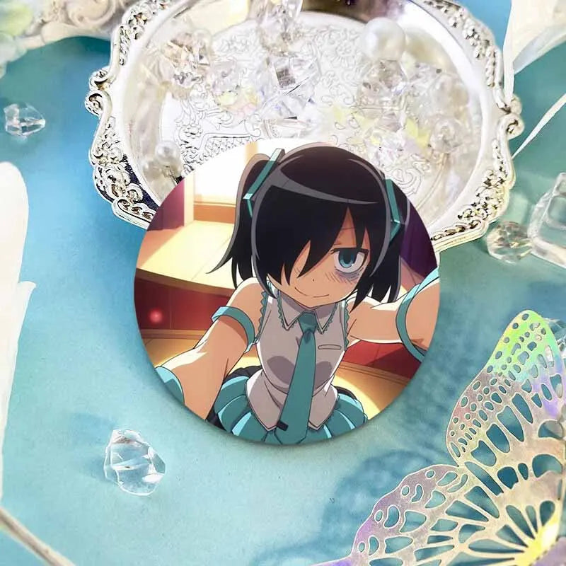 Anime Badge Pin - Tomoko Kuroki Cartoon Cosplay Accessories for Bags & Clothes