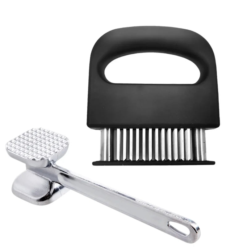 Meat Tenderizer with 48 Stainless Steel Sharp Needles for Beef Pork Turkey Fish Kitchen
