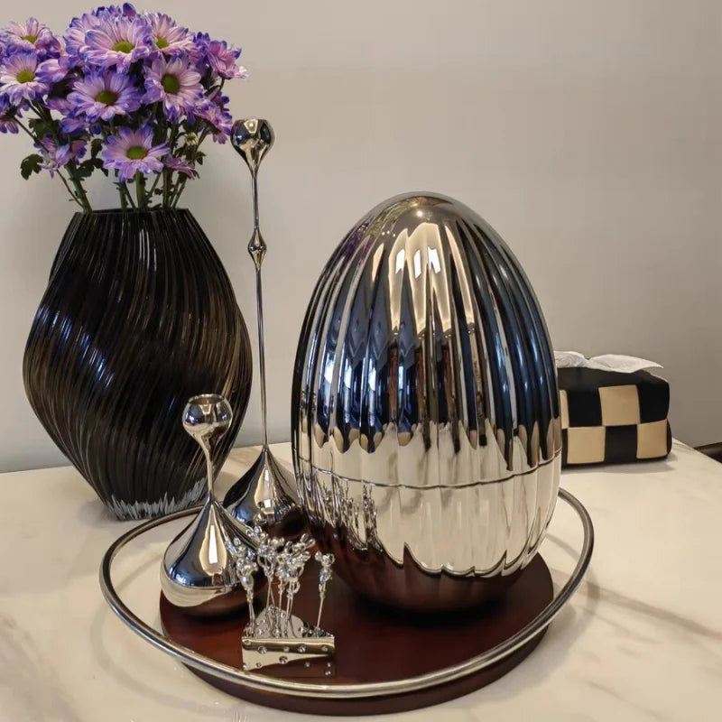 Metal Candle Holder Romantic Table Decor for Home & Wedding - Silver, Gold, White, Blue Variants