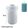 Candle Mold Cylindrical Silicone DIY Wax Resin Soap Craft Home Decor