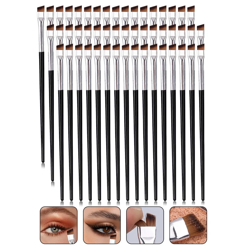 50PCS Professional Eye Makeup Brush Set - Eyeliner, Brow & Blending Tools