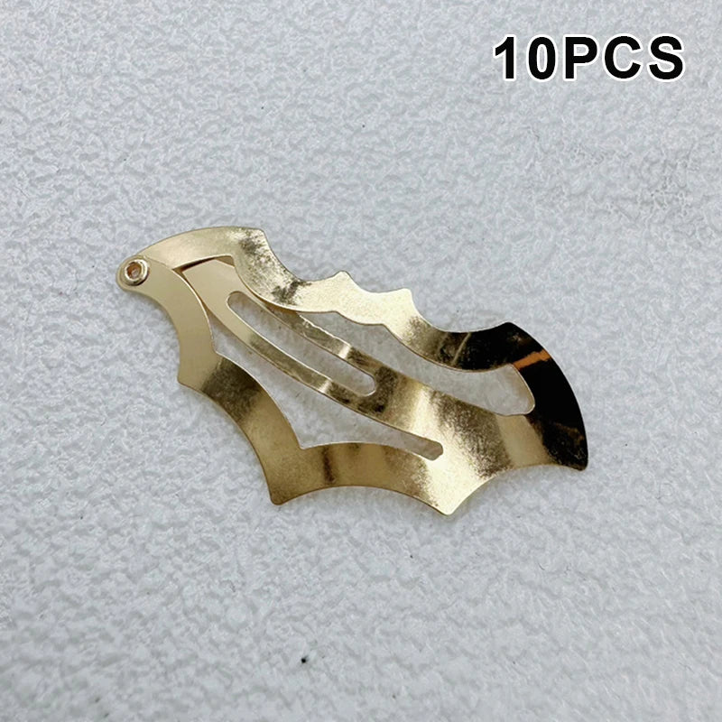 10-Piece Halloween Bat Hairpins Set Multi-Color Cute Hair Accessories for Women Girls